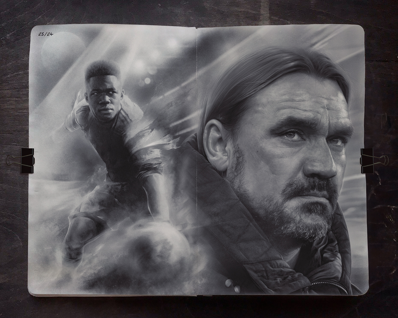 Leeds United, Daniel Farke, Willy Gnonto — illustration by John Tregoning