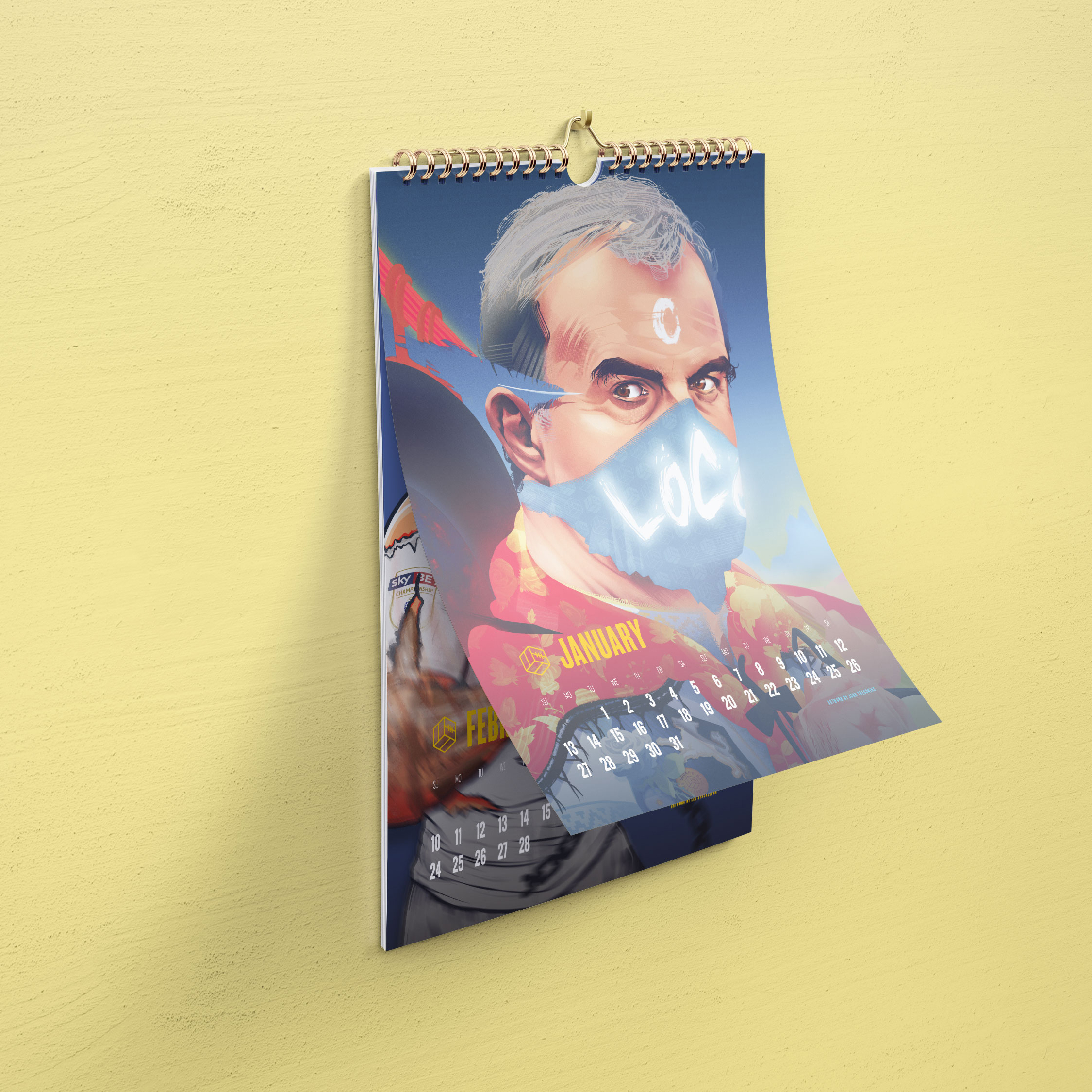 Marcelo Bielsa, Leeds United — illustration by John Tregoning for The Square Ball — view 11