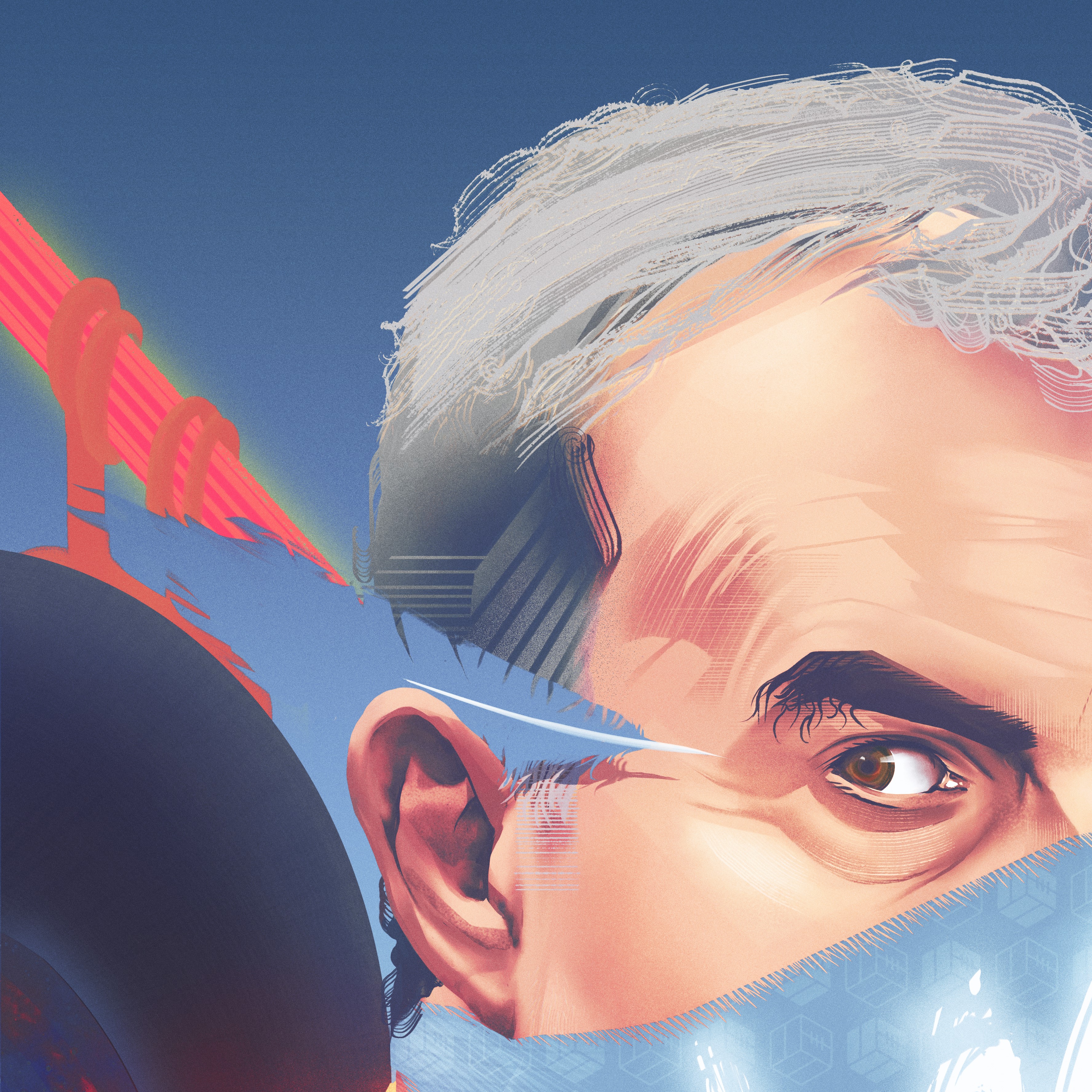 Marcelo Bielsa, Leeds United — illustration by John Tregoning for The Square Ball — view 7