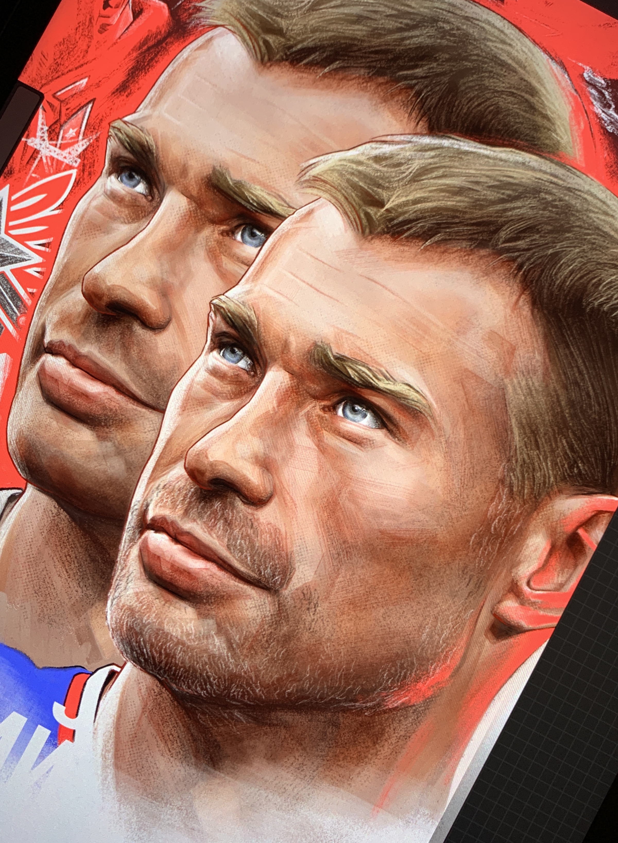 Vasili Berezutski, Aleksei Berezutski, Russia national football team — illustration by John Tregoning for NPLH Magazine — view 12