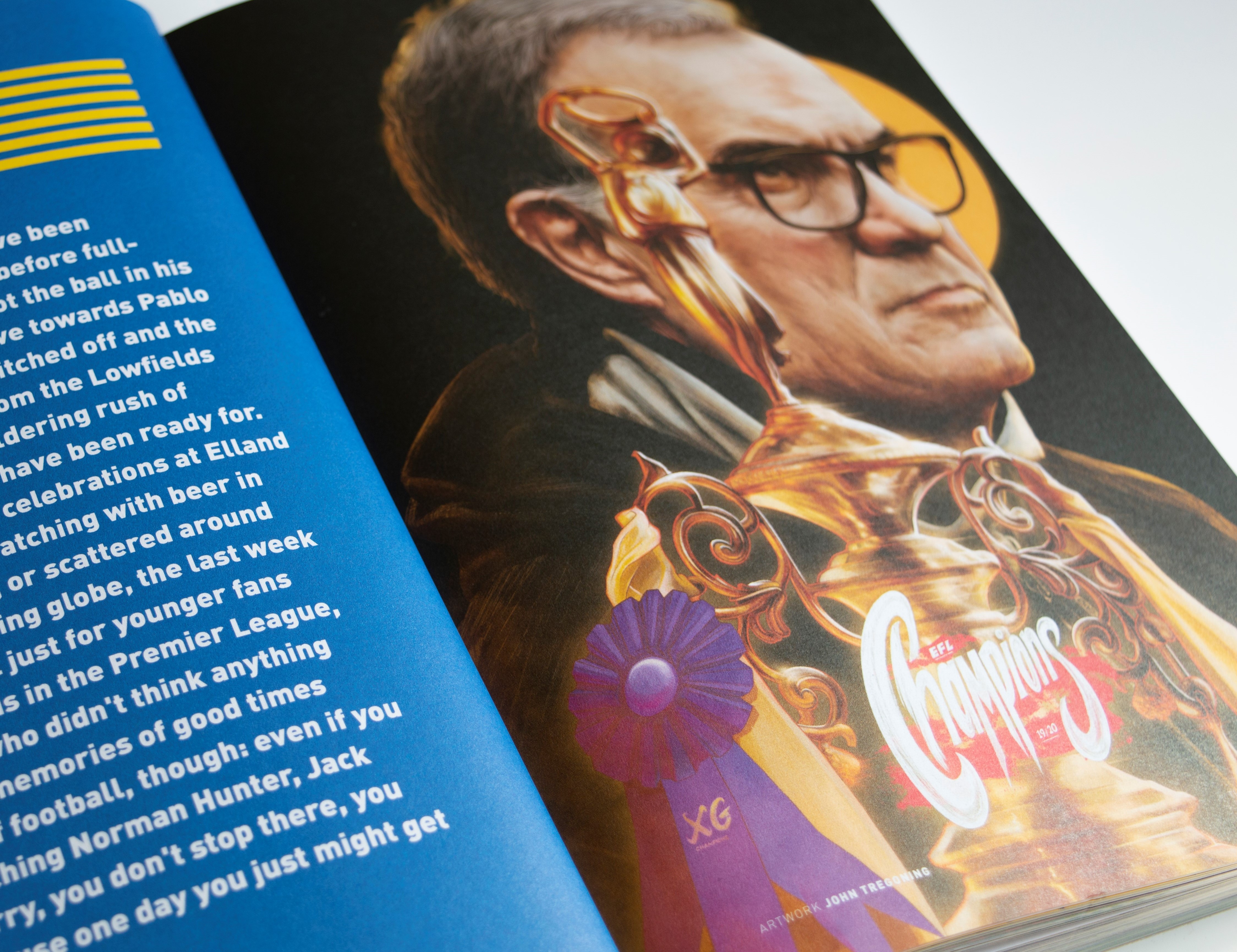 Marcelo Bielsa, Leeds United — illustration by John Tregoning for The Square Ball — view 7