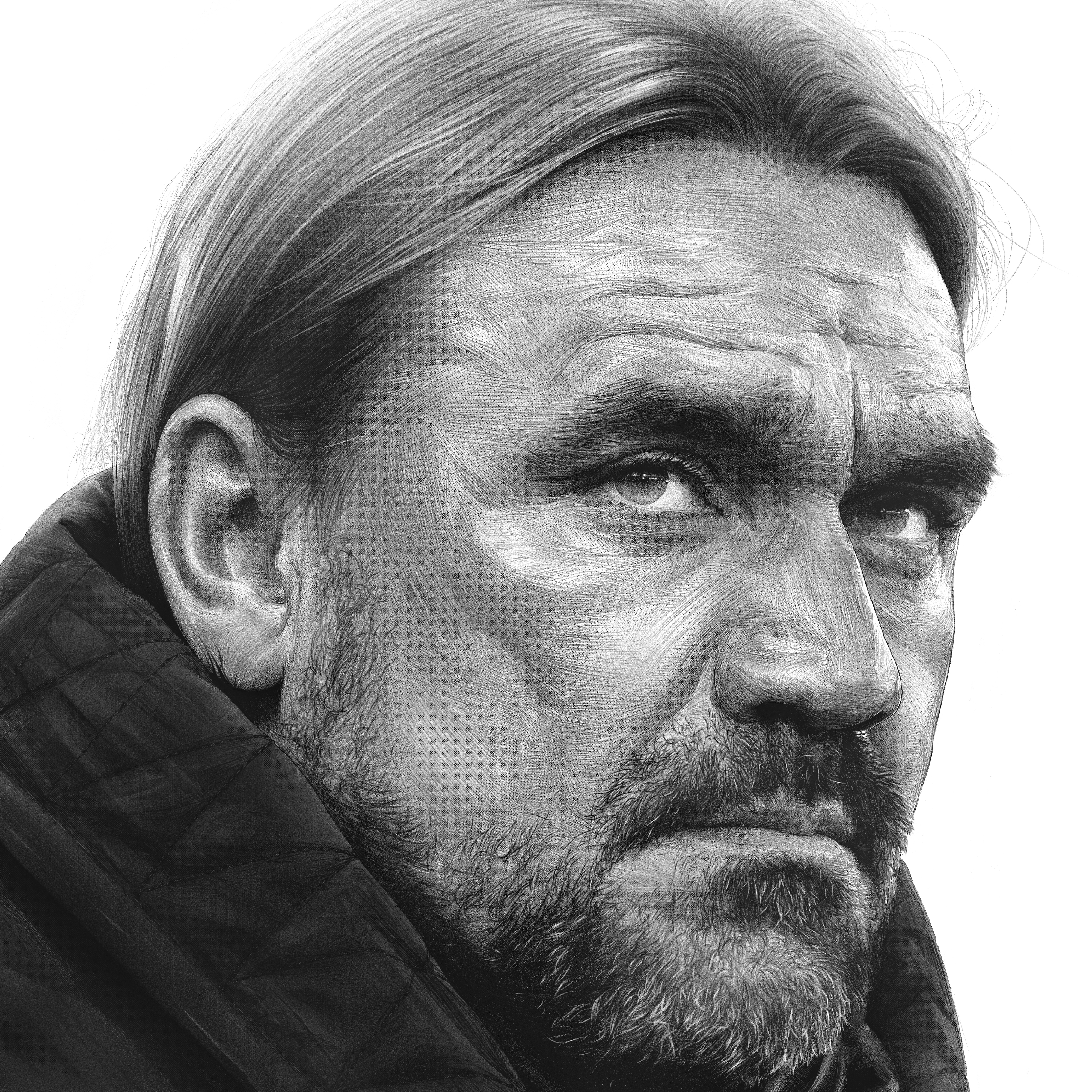 Daniel Farke, Leeds United — illustration by John Tregoning for The Square Ball — view 5