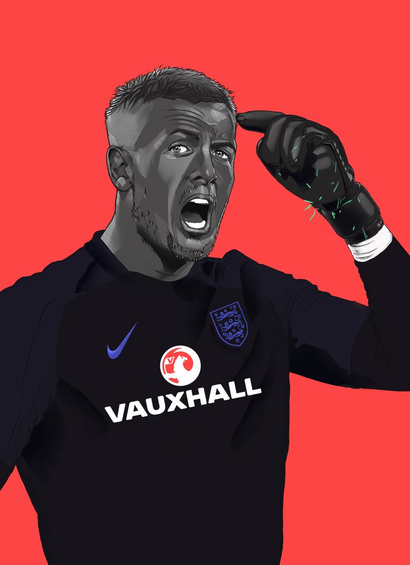 England national football team — illustration by John Tregoning