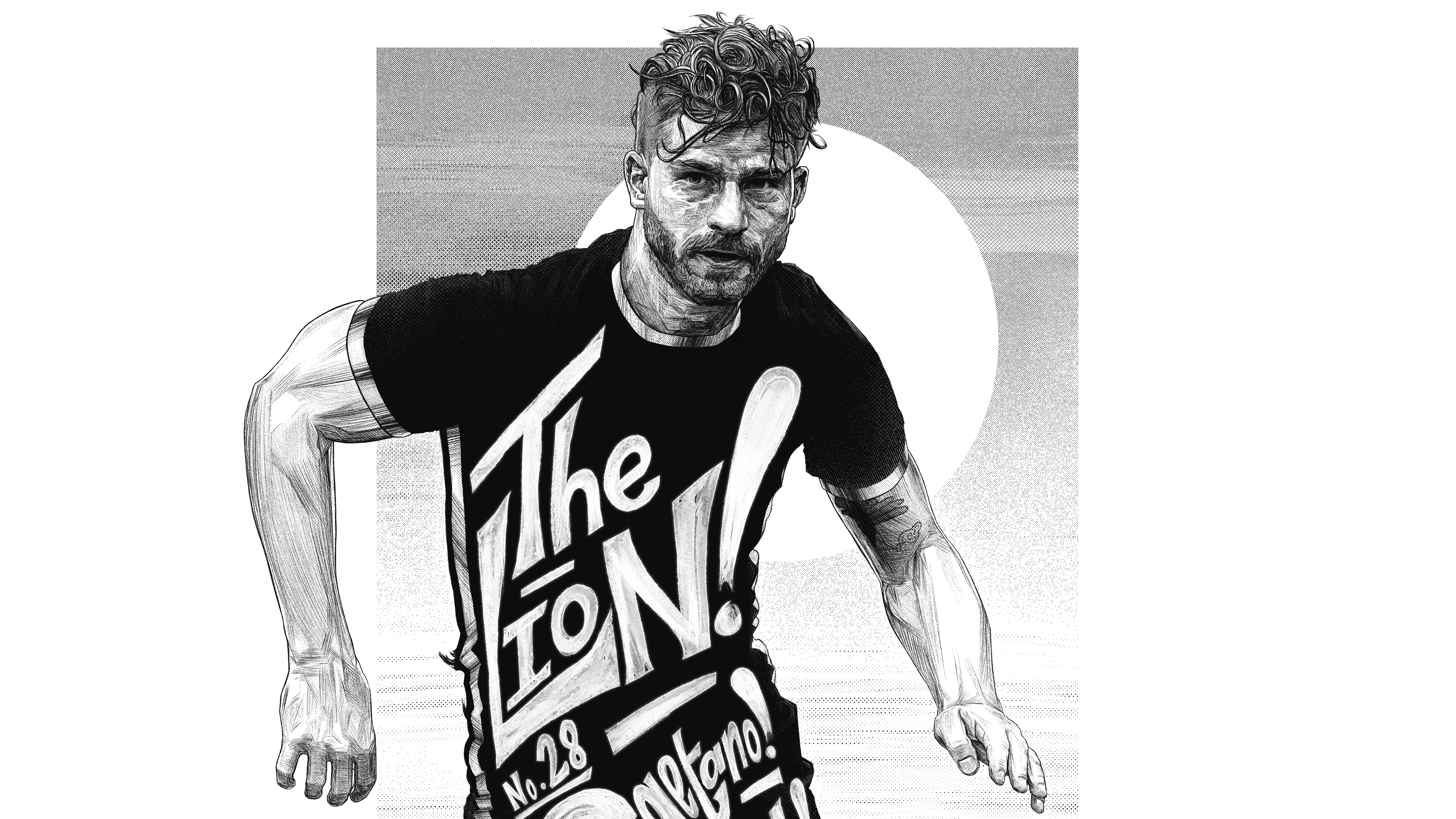 Gaetano Berardi, Leeds United — illustration by John Tregoning for Leeds That — view 6