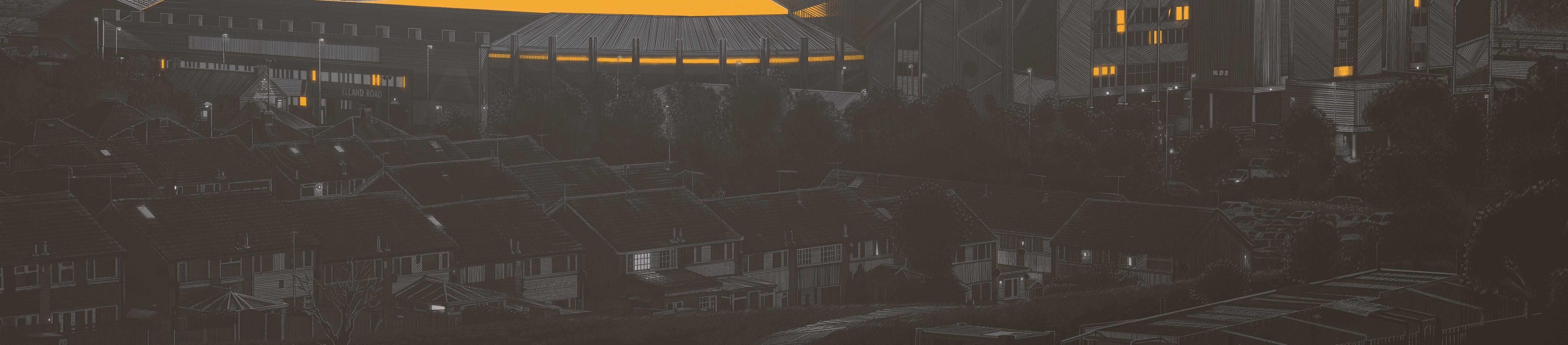 Elland Road, Leeds United — illustration by John Tregoning for The Square Ball — view 14