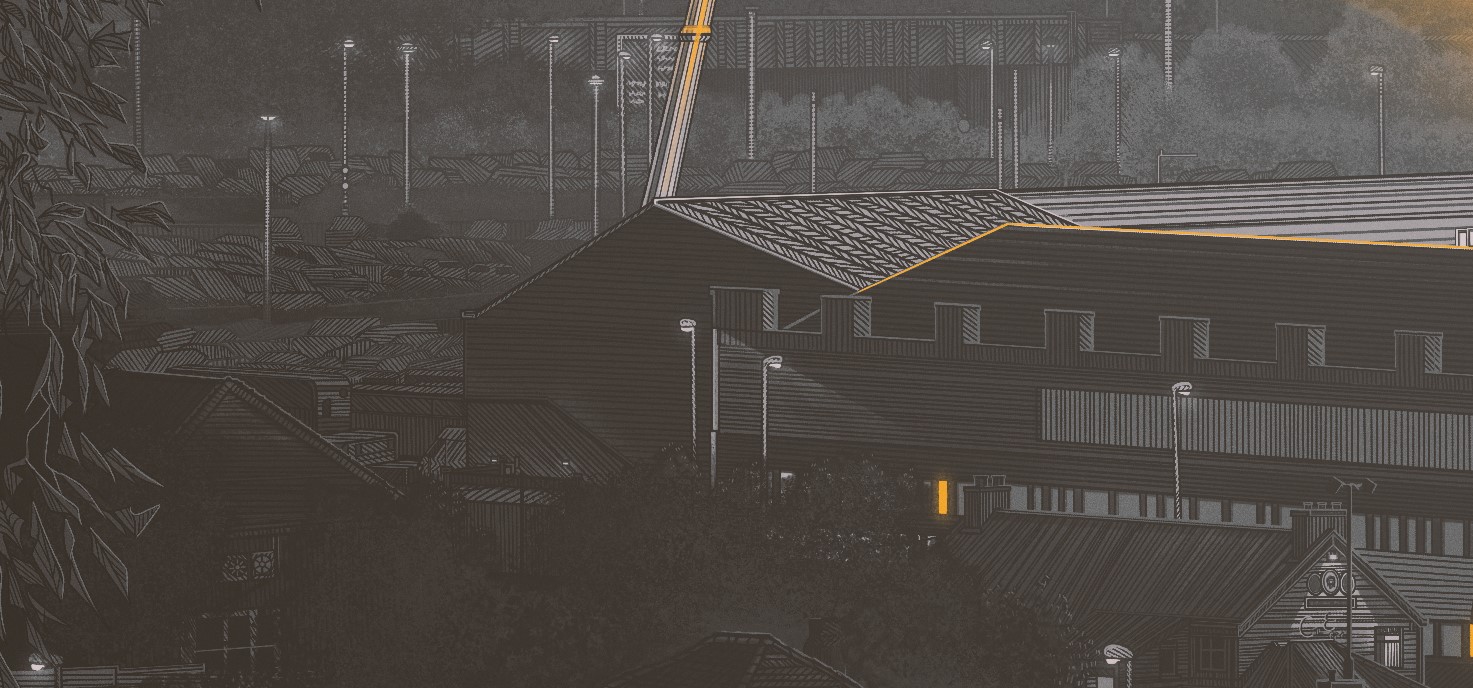 Elland Road, Leeds United — illustration by John Tregoning for The Square Ball — view 11
