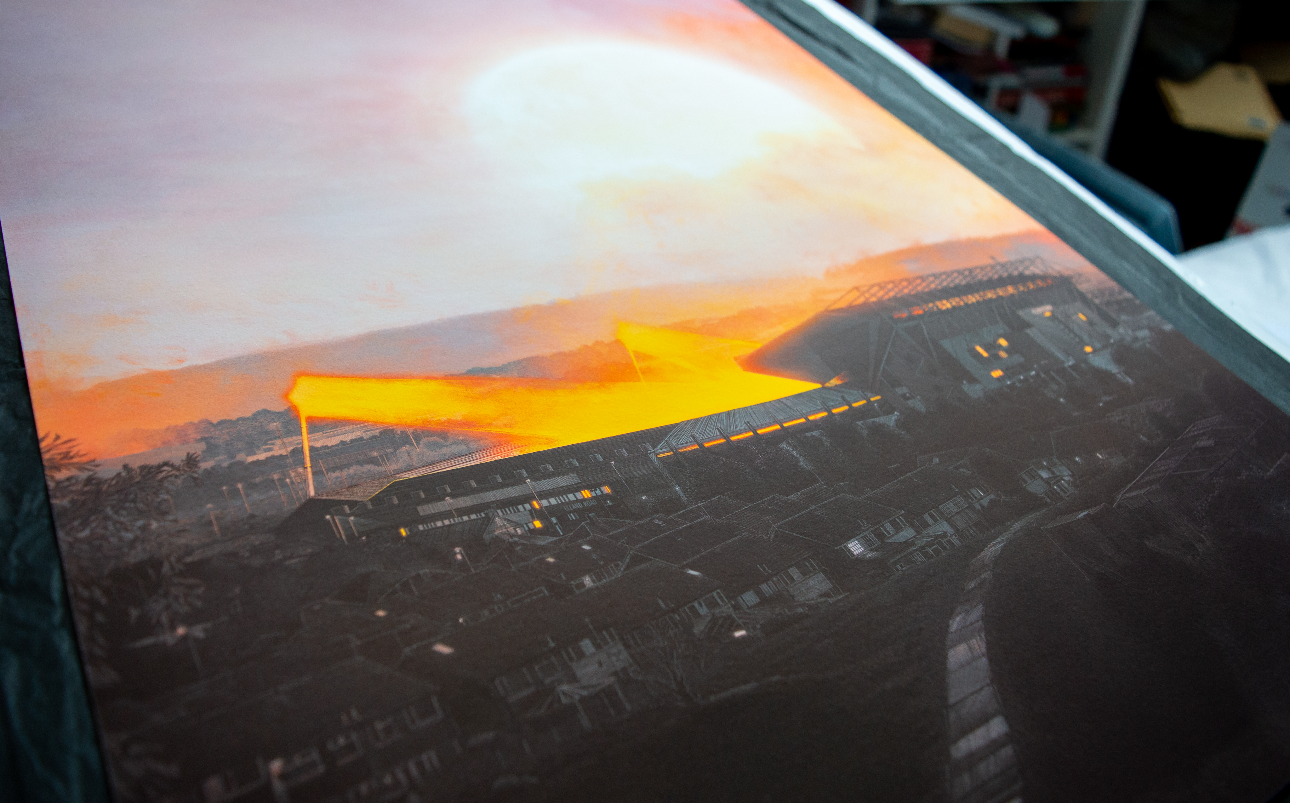 Elland Road, Leeds United — illustration by John Tregoning for The Square Ball — view 19