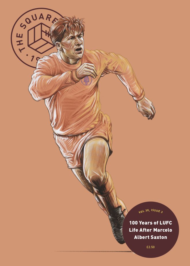 Ian Baird, Leeds United — illustration by John Tregoning for The Square Ball — view 3