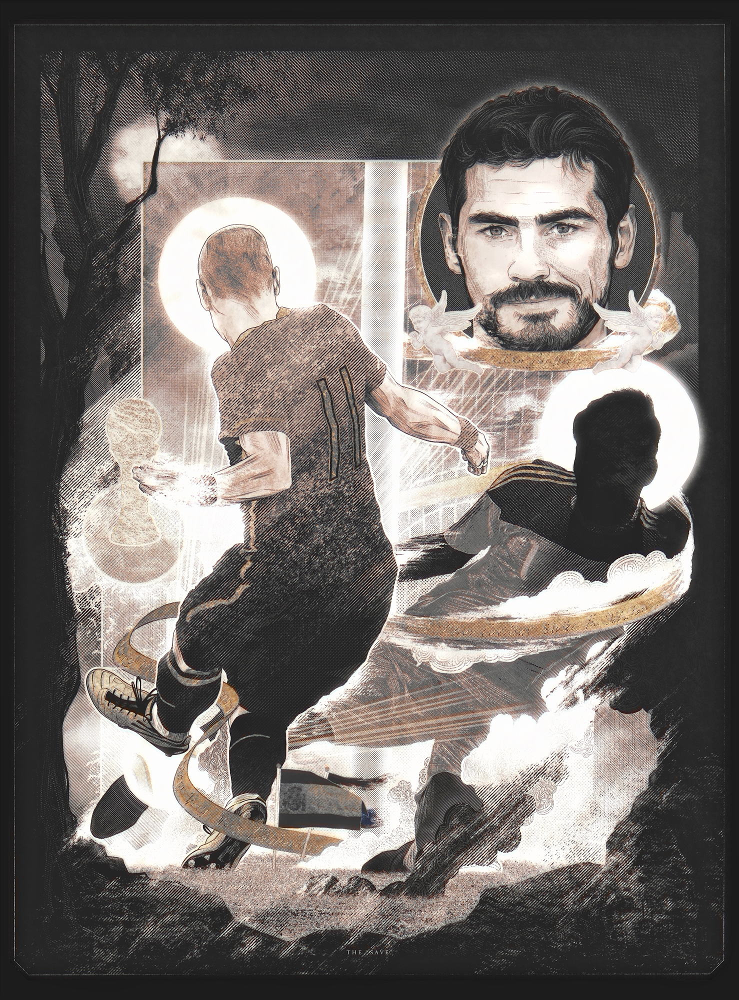 Iker Casillas — illustration by John Tregoning