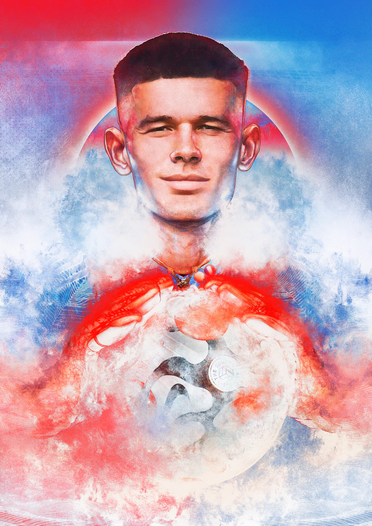 Illan Meslier The Iceman — illustration by John Tregoning