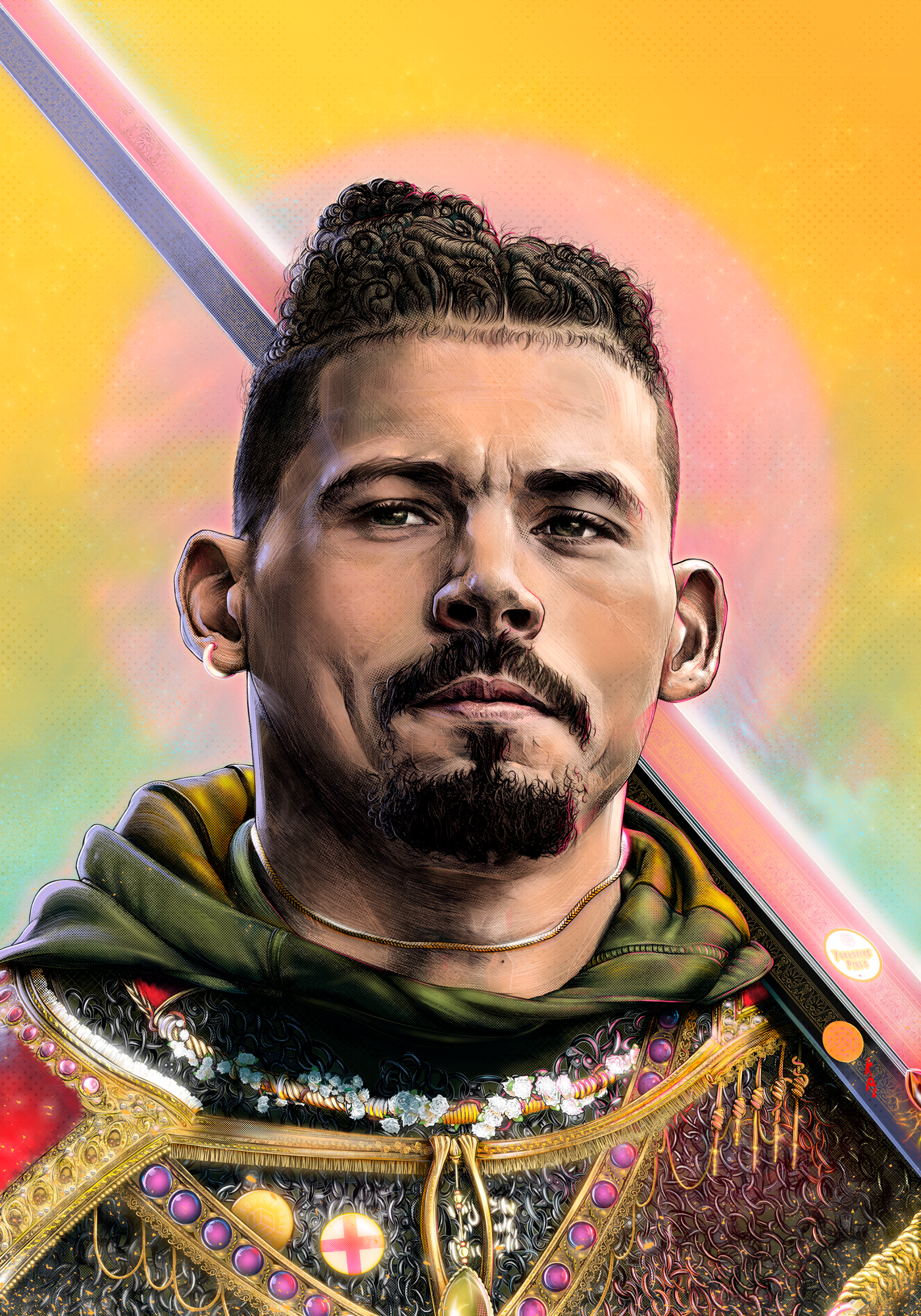 Kalvin Phillips, Leeds United — illustration by John Tregoning for The Square Ball — view 31