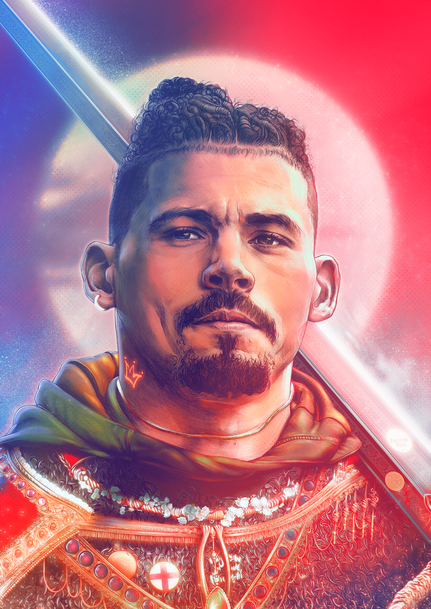 Kalvin Phillips, Leeds United — illustration by John Tregoning for The Square Ball — view 43