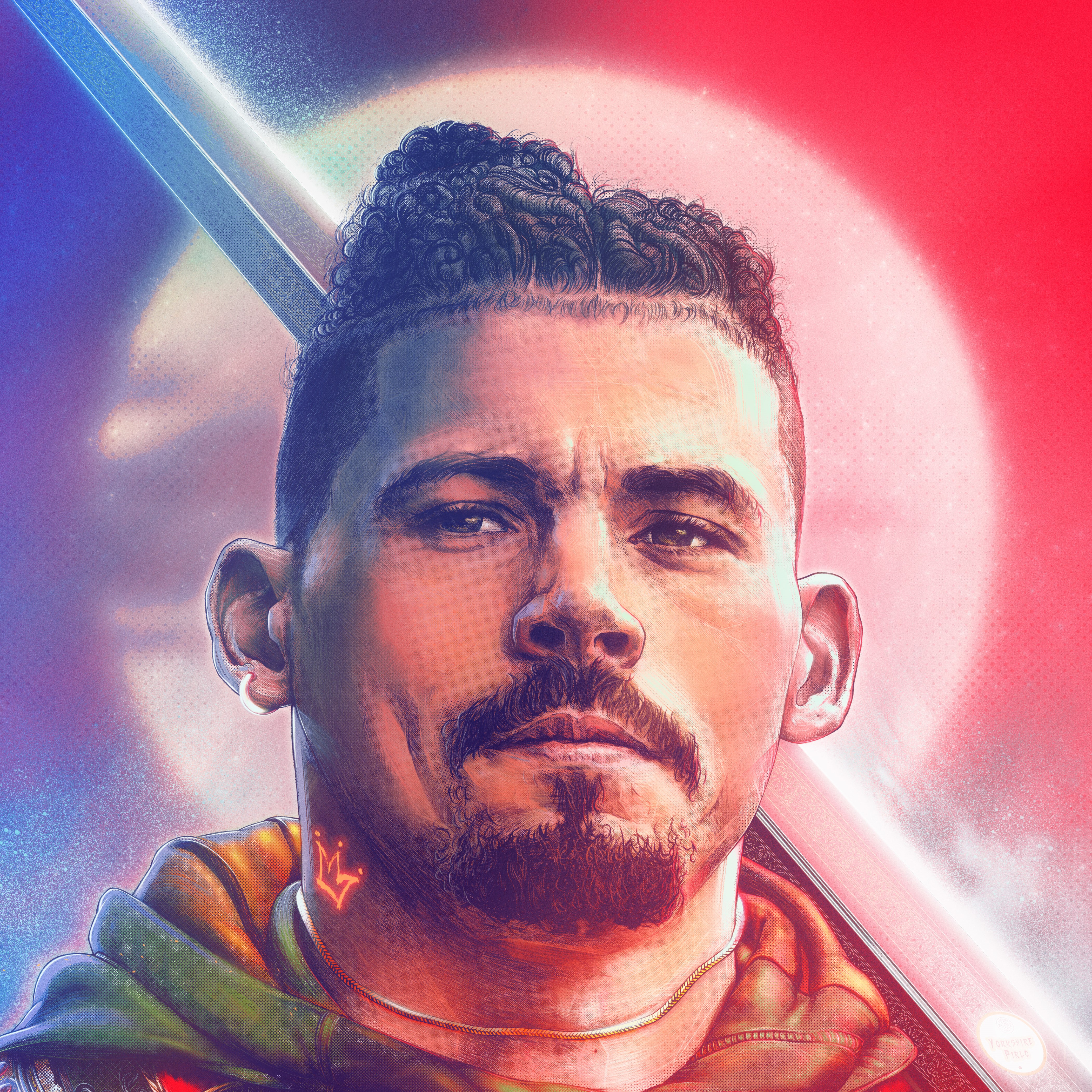 Kalvin Phillips, Leeds United, England — illustration by John Tregoning for The Square Ball — view 4