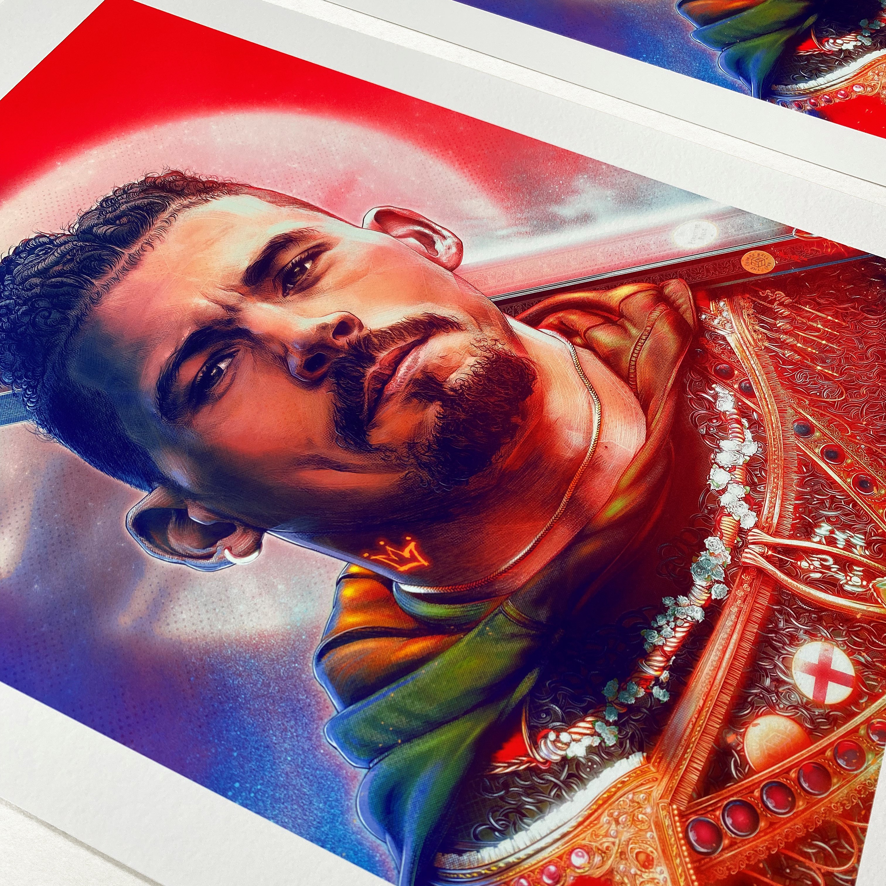 Kalvin Phillips, Leeds United, England — illustration by John Tregoning for The Square Ball
