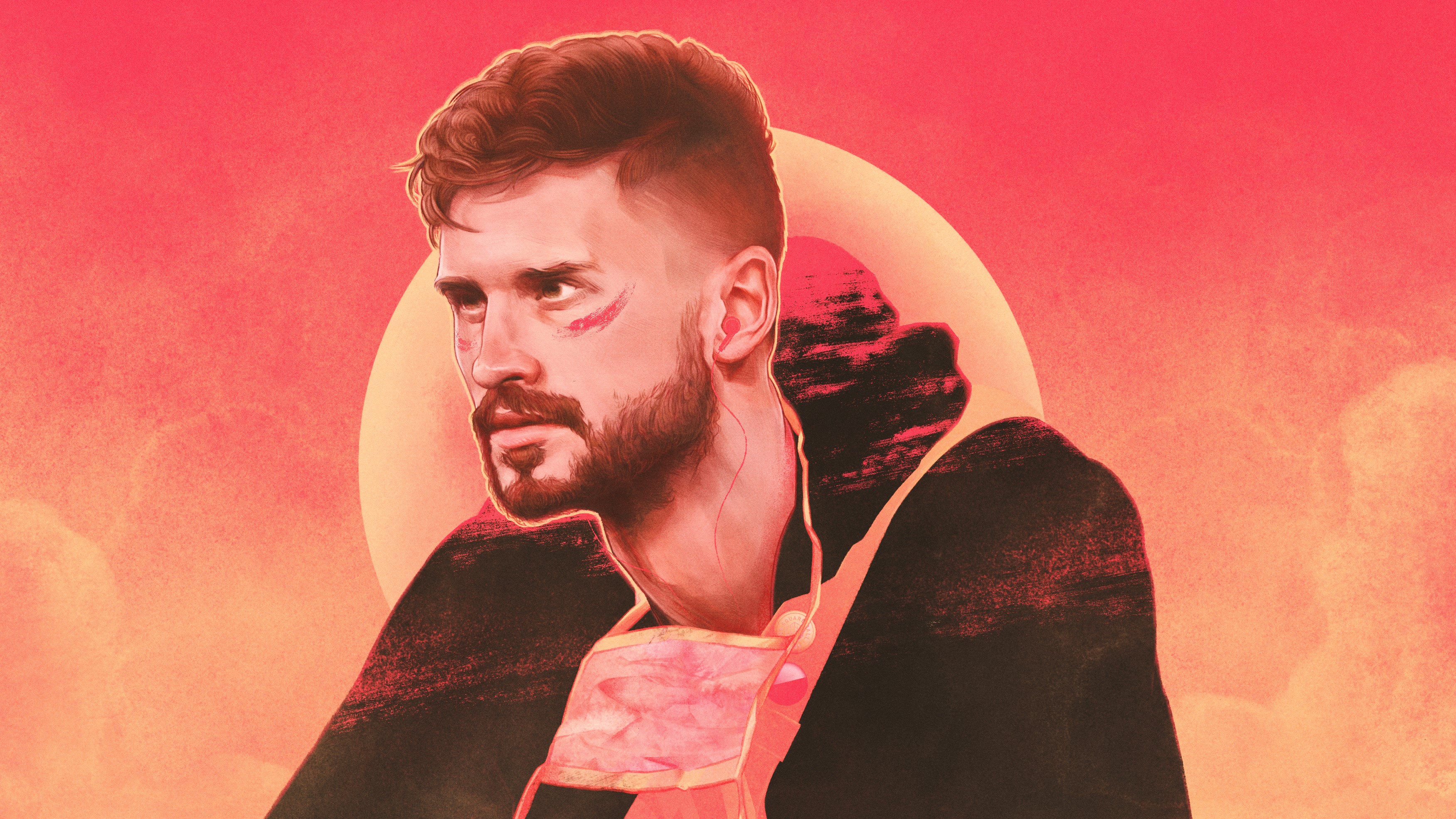 Mateusz Klich, Leeds United — illustration by John Tregoning for The Square Ball — view 7