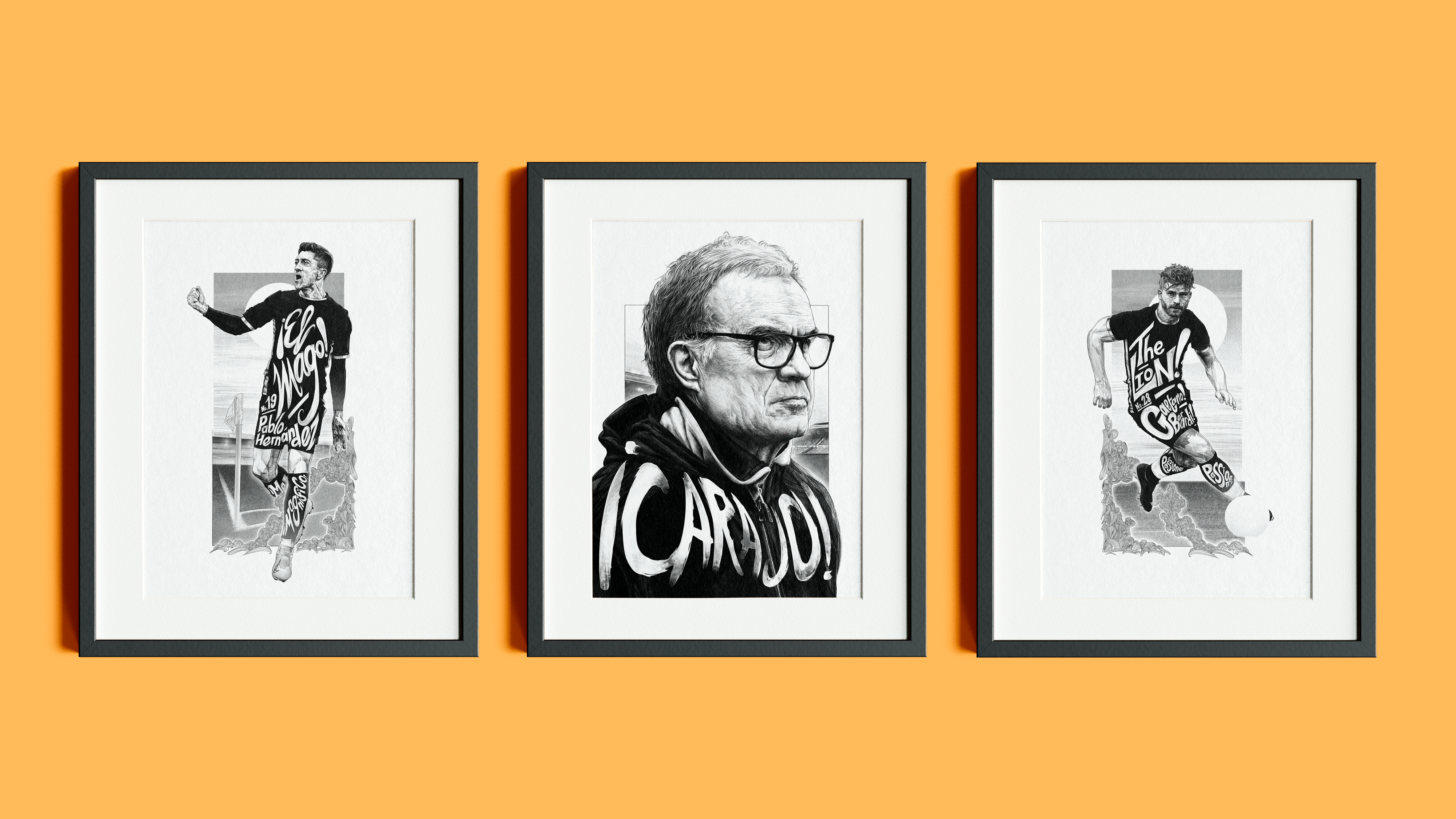 Pablo Hernández, Leeds United — illustration by John Tregoning — view 7