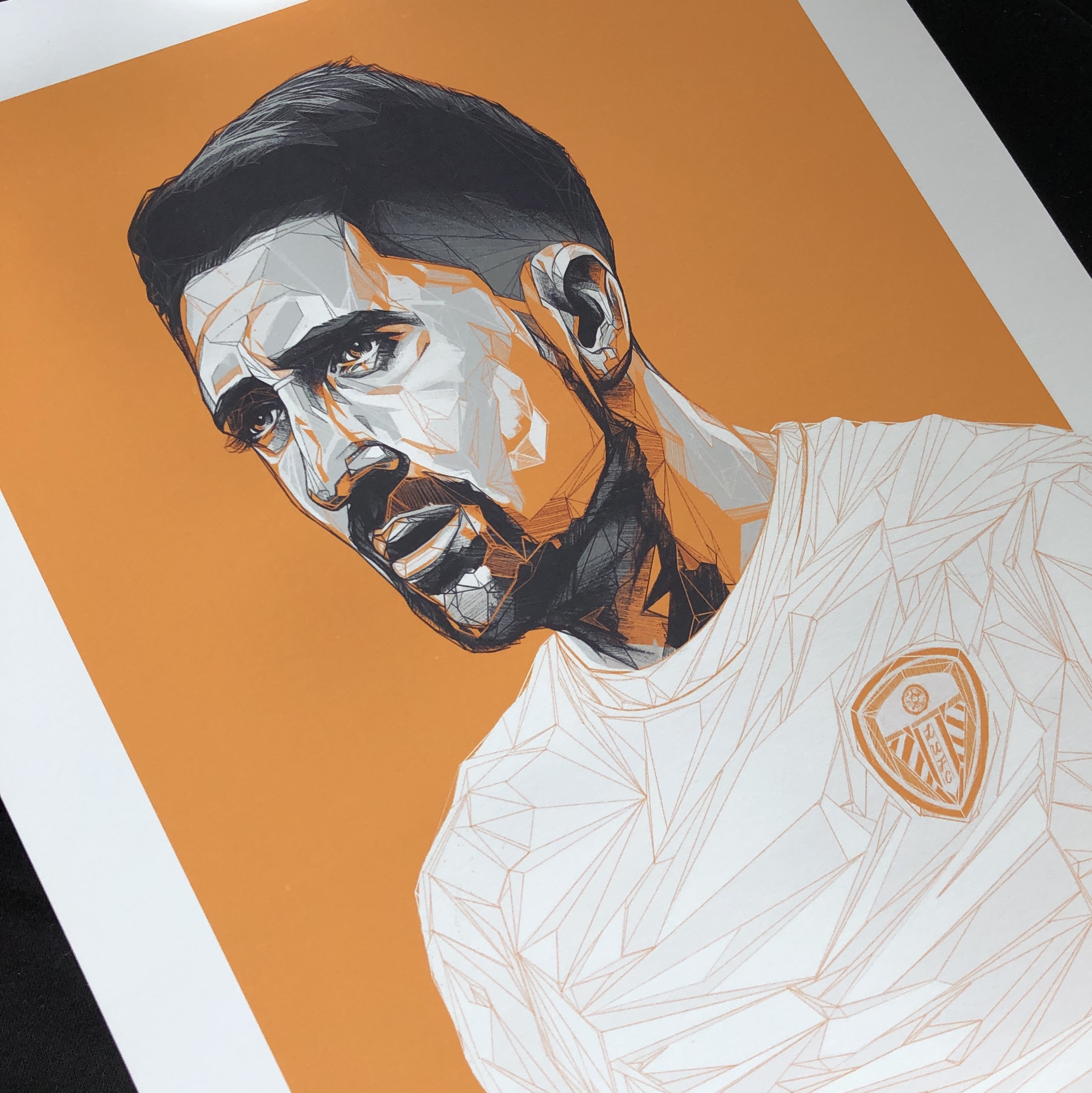 Pablo Hernández, Leeds United — illustration by John Tregoning for The Square Ball