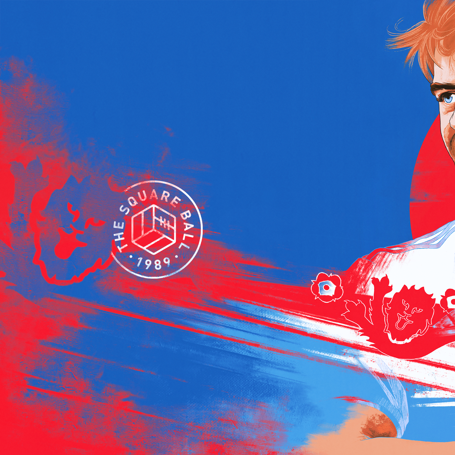 Patrick Bamford, England, Leeds United — illustration by John Tregoning for The Square Ball — view 4