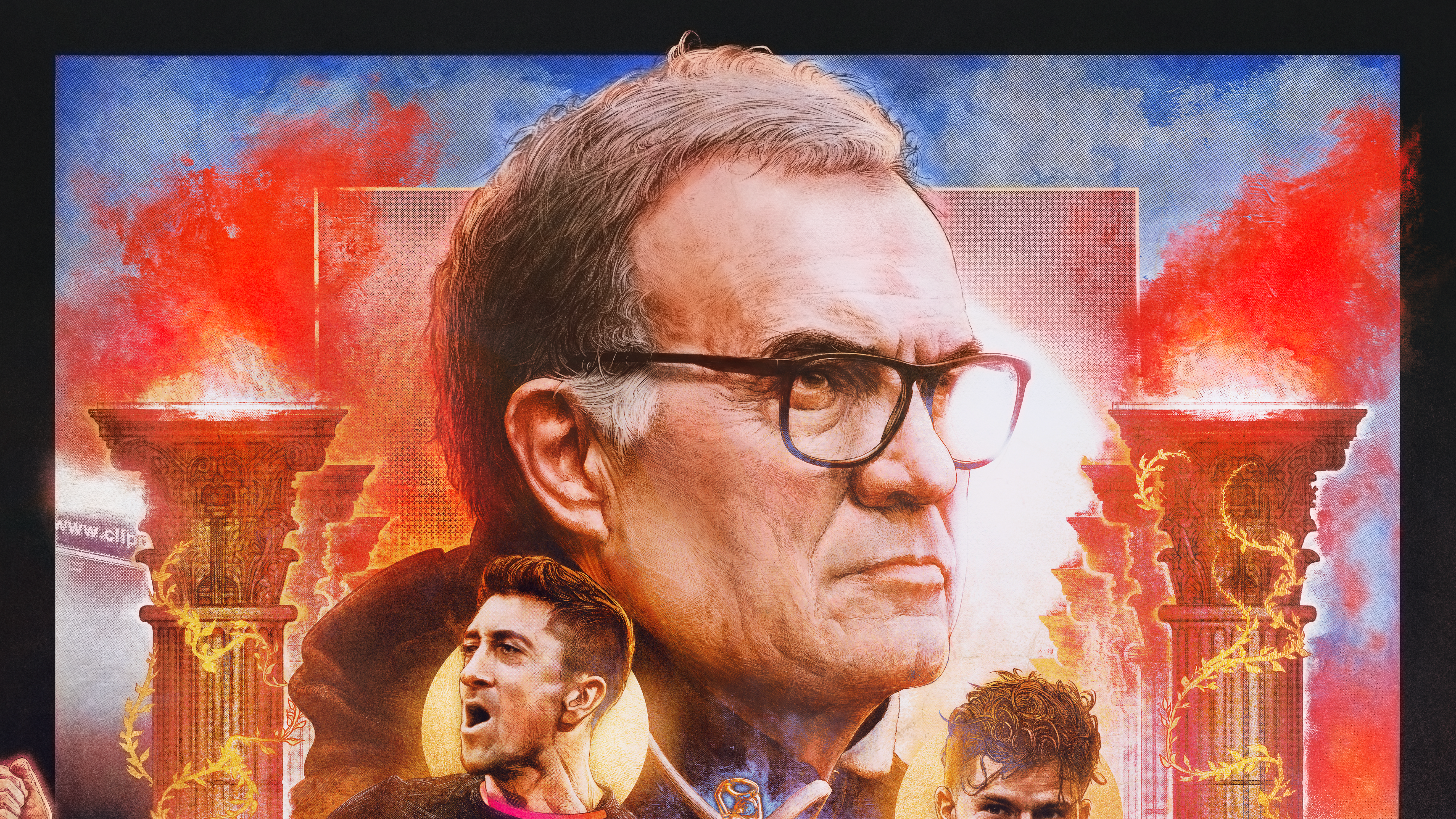 Leeds United, Marcelo Bielsa — illustration by John Tregoning for The Square Ball — view 4