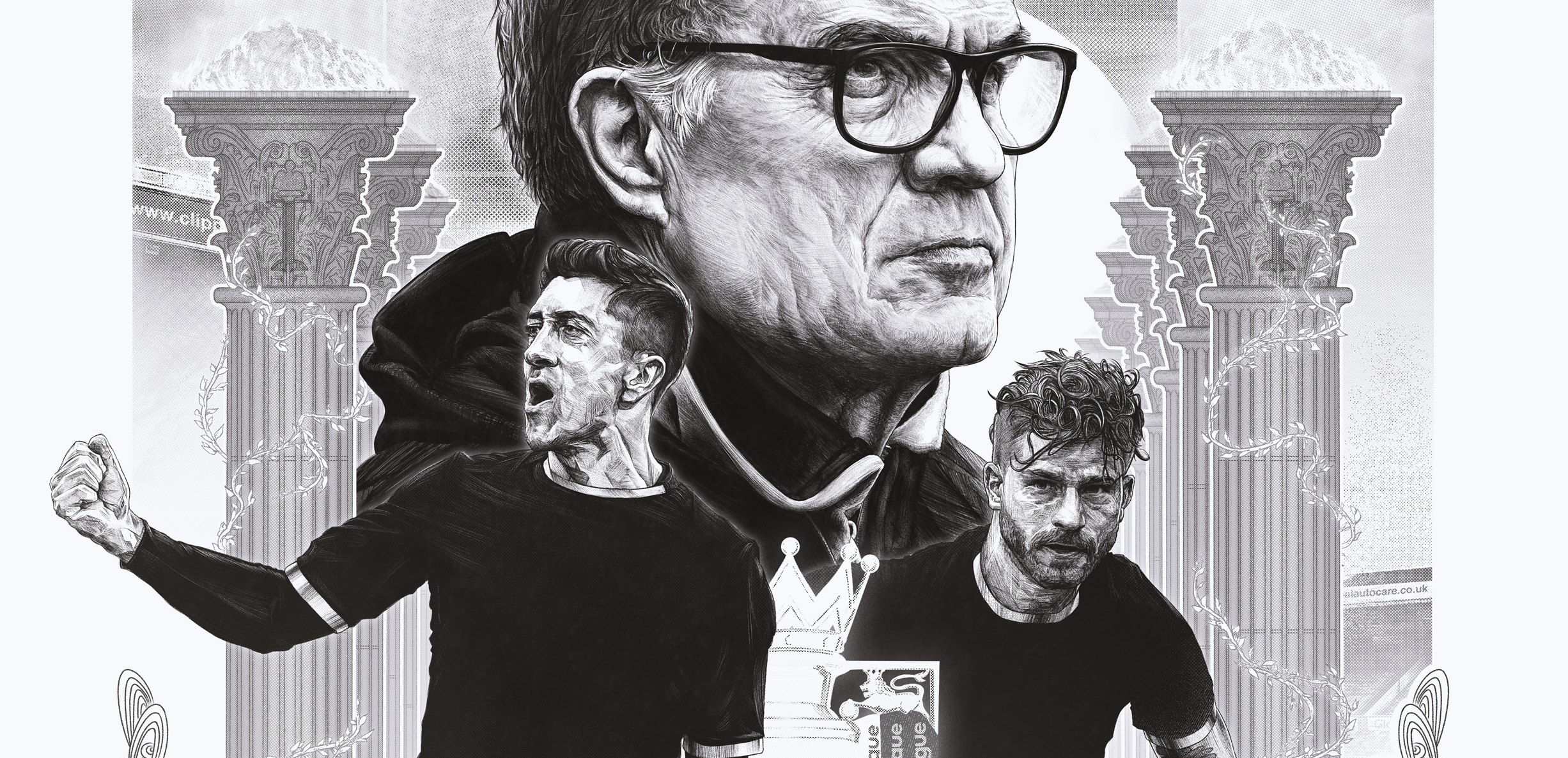 Leeds United, Marcelo Bielsa — illustration by John Tregoning for The Square Ball — view 7