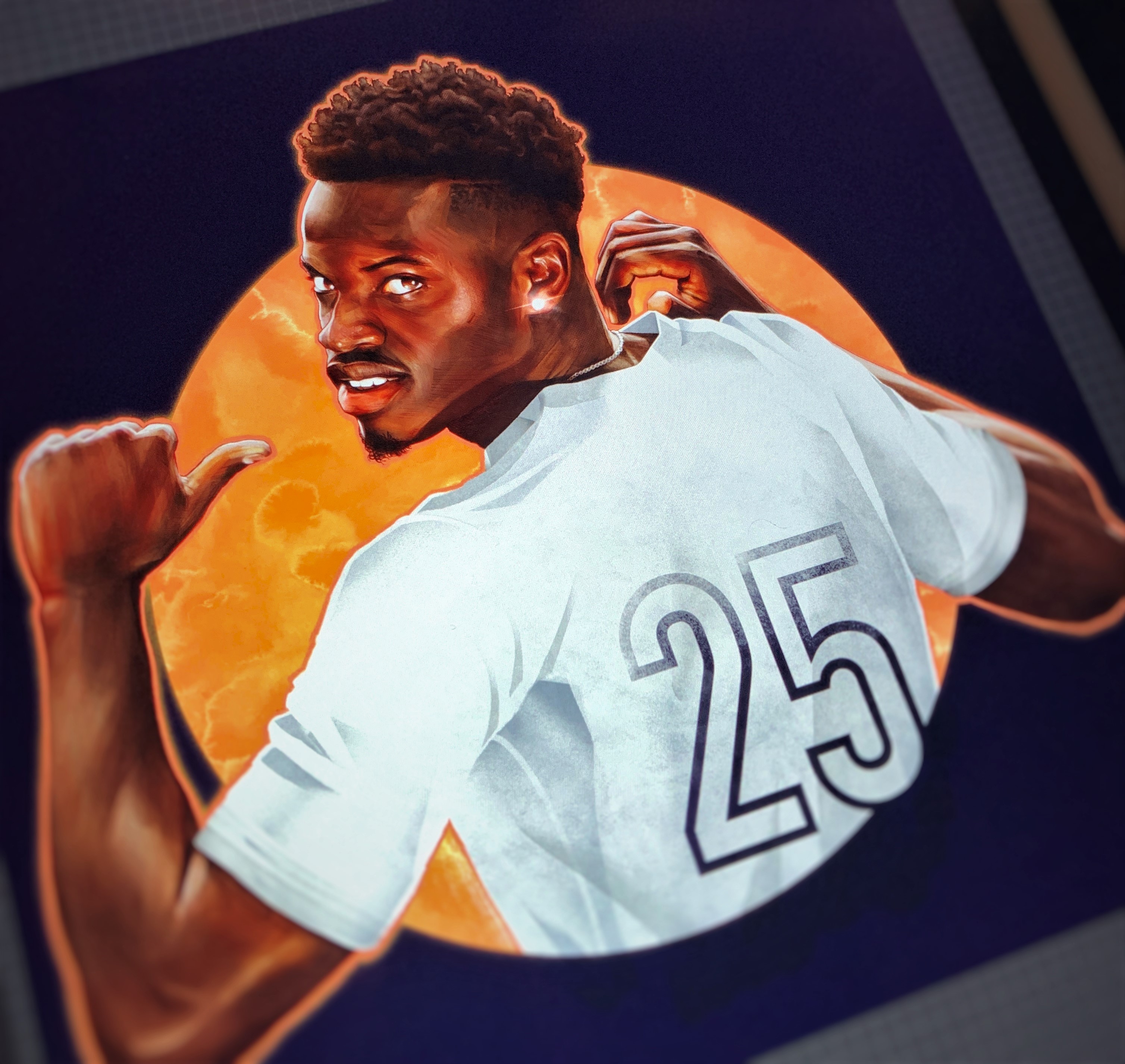Ronaldo Vieira, Leeds United — illustration by John Tregoning
