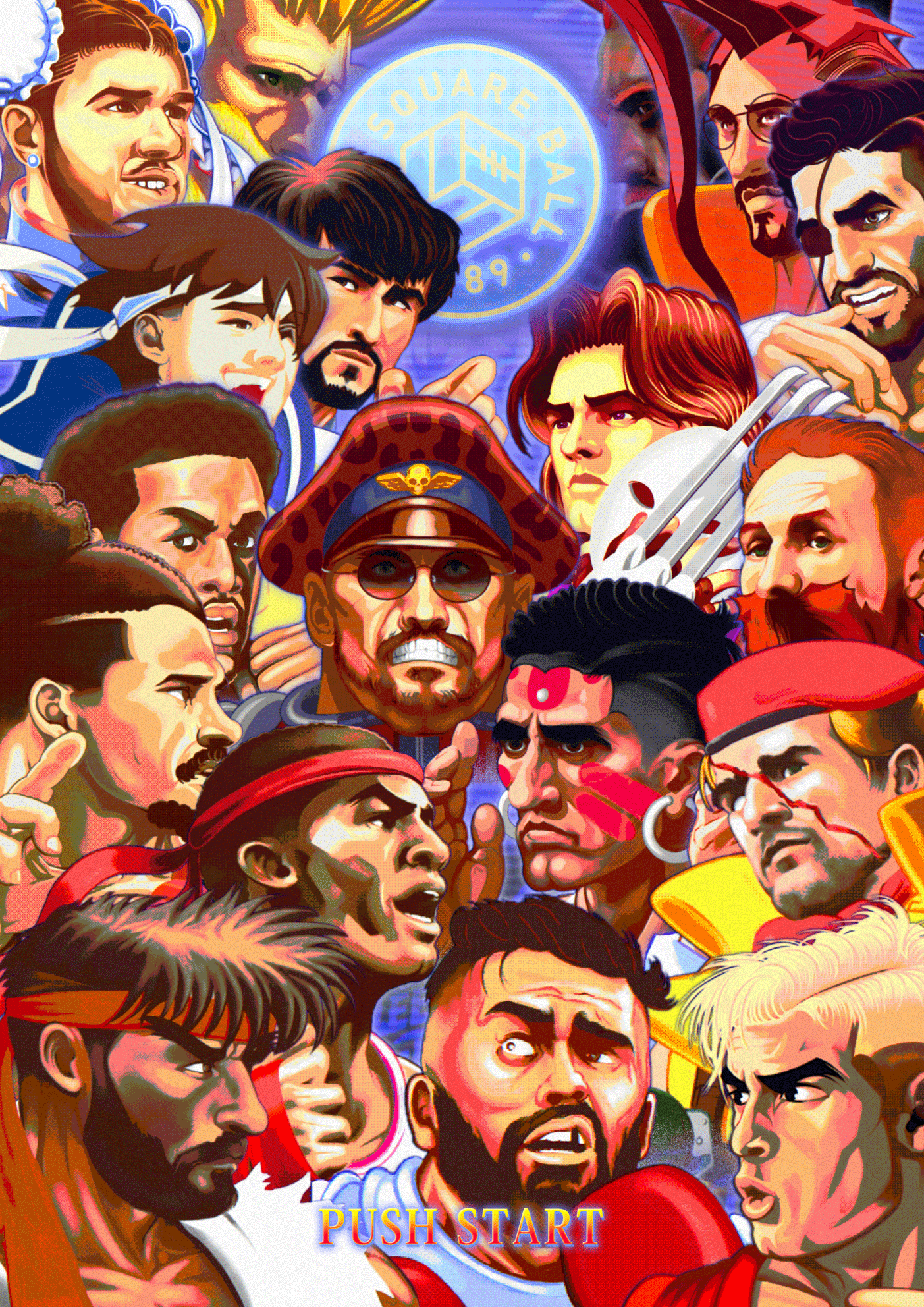 Leeds United, Street Fighter — illustration by John Tregoning for The Square Ball — view 26