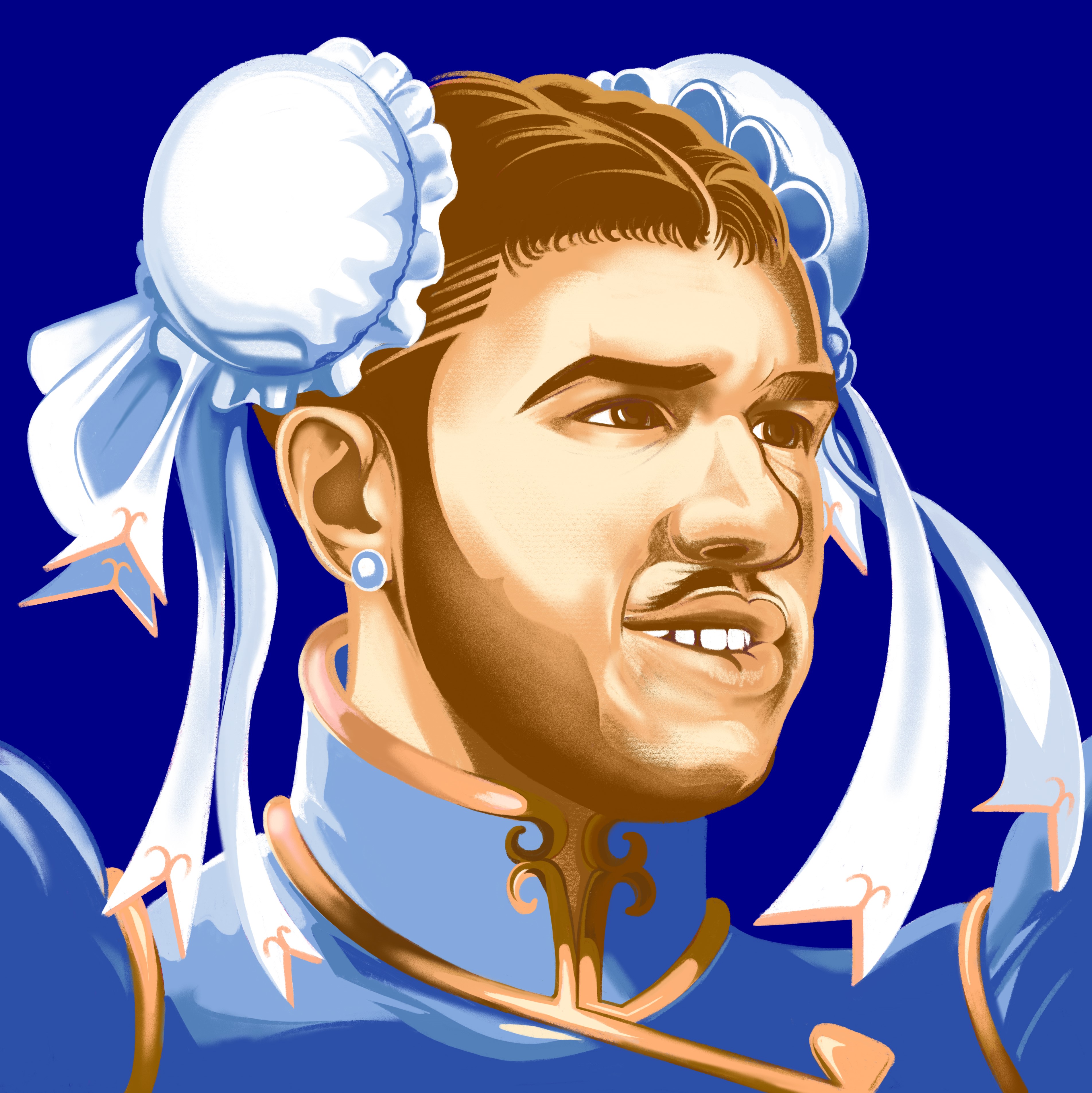 Leeds United, Street Fighter — illustration by John Tregoning for The Square Ball — view 25