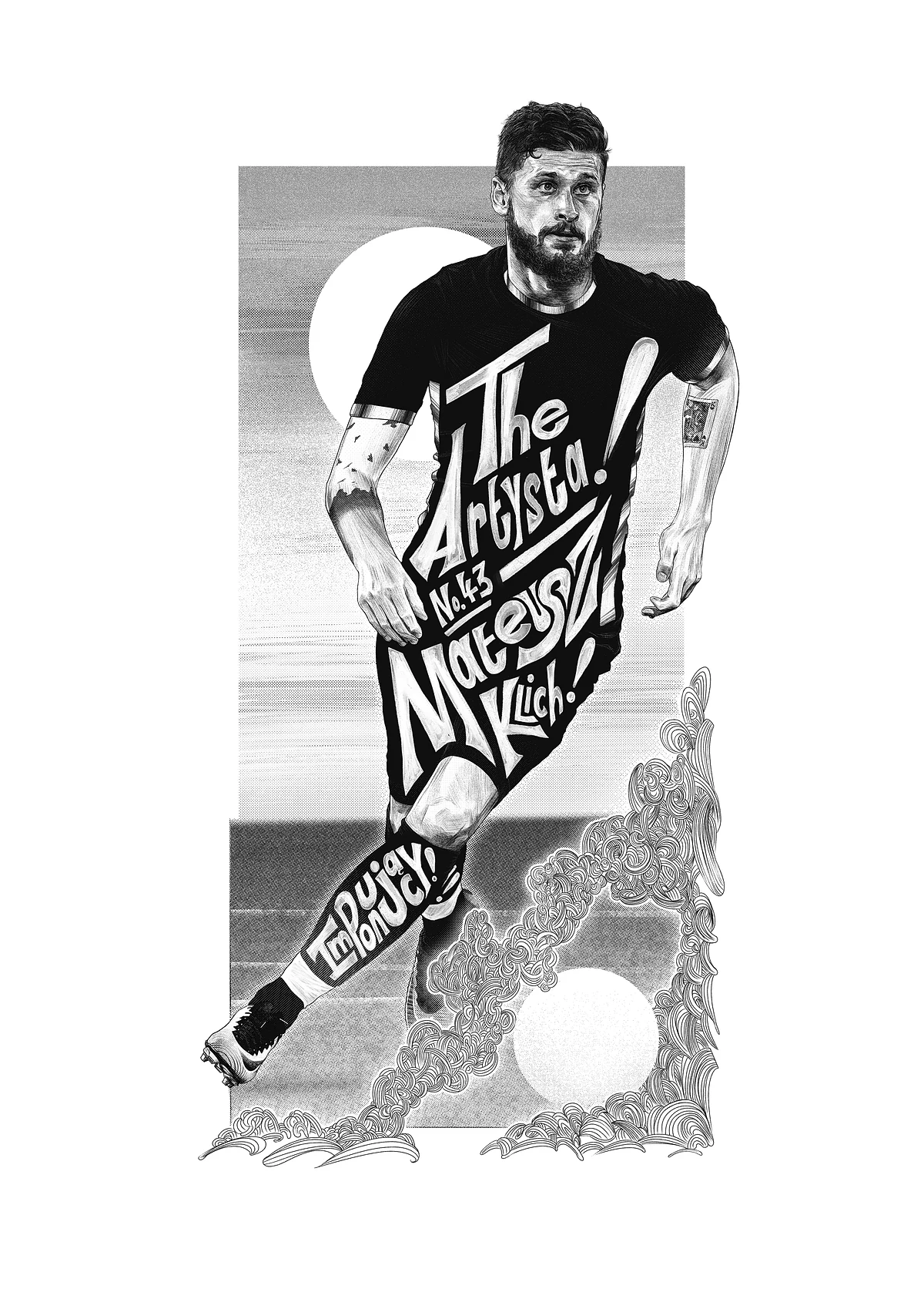 Mateusz Klich, Leeds United — illustration by John Tregoning