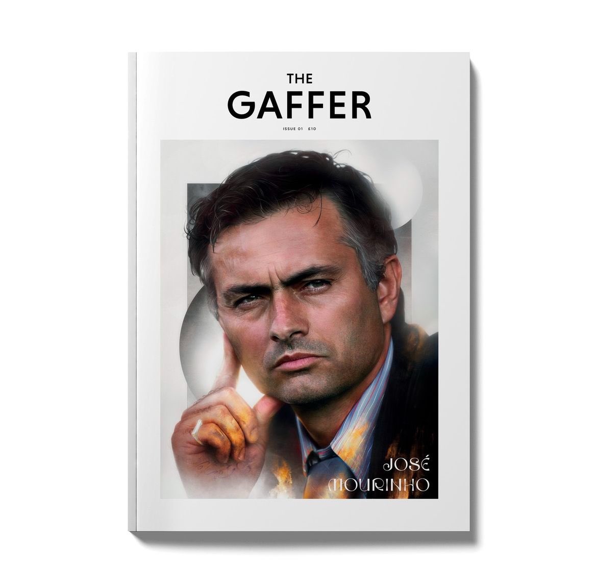 José Mourinho, AS Roma — illustration by John Tregoning for The Gaffer Magazine
