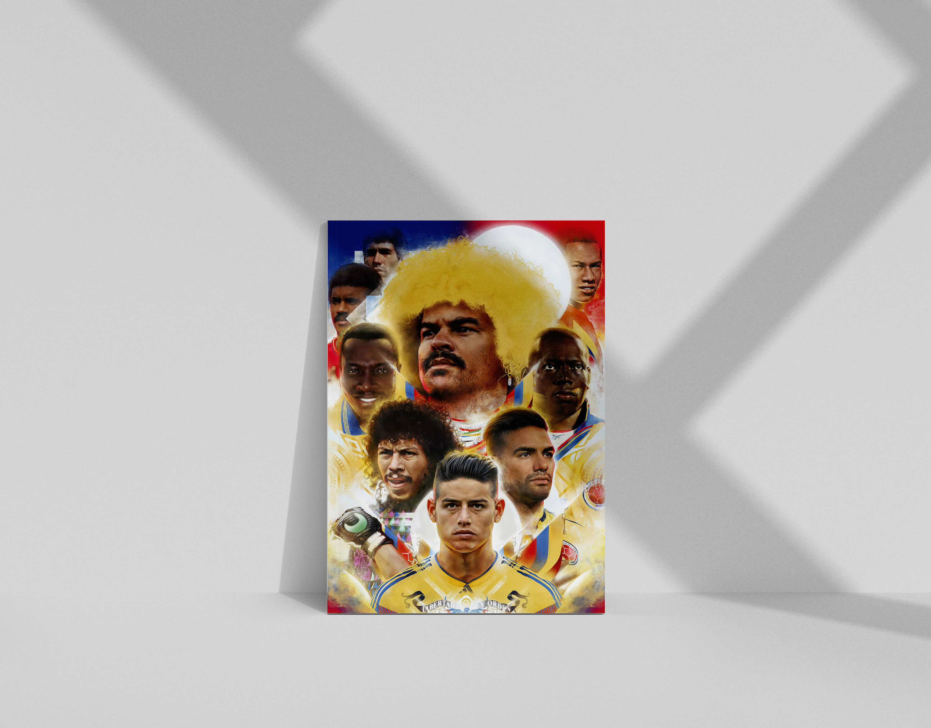 Colombia national football team — illustration by John Tregoning for These Football Times