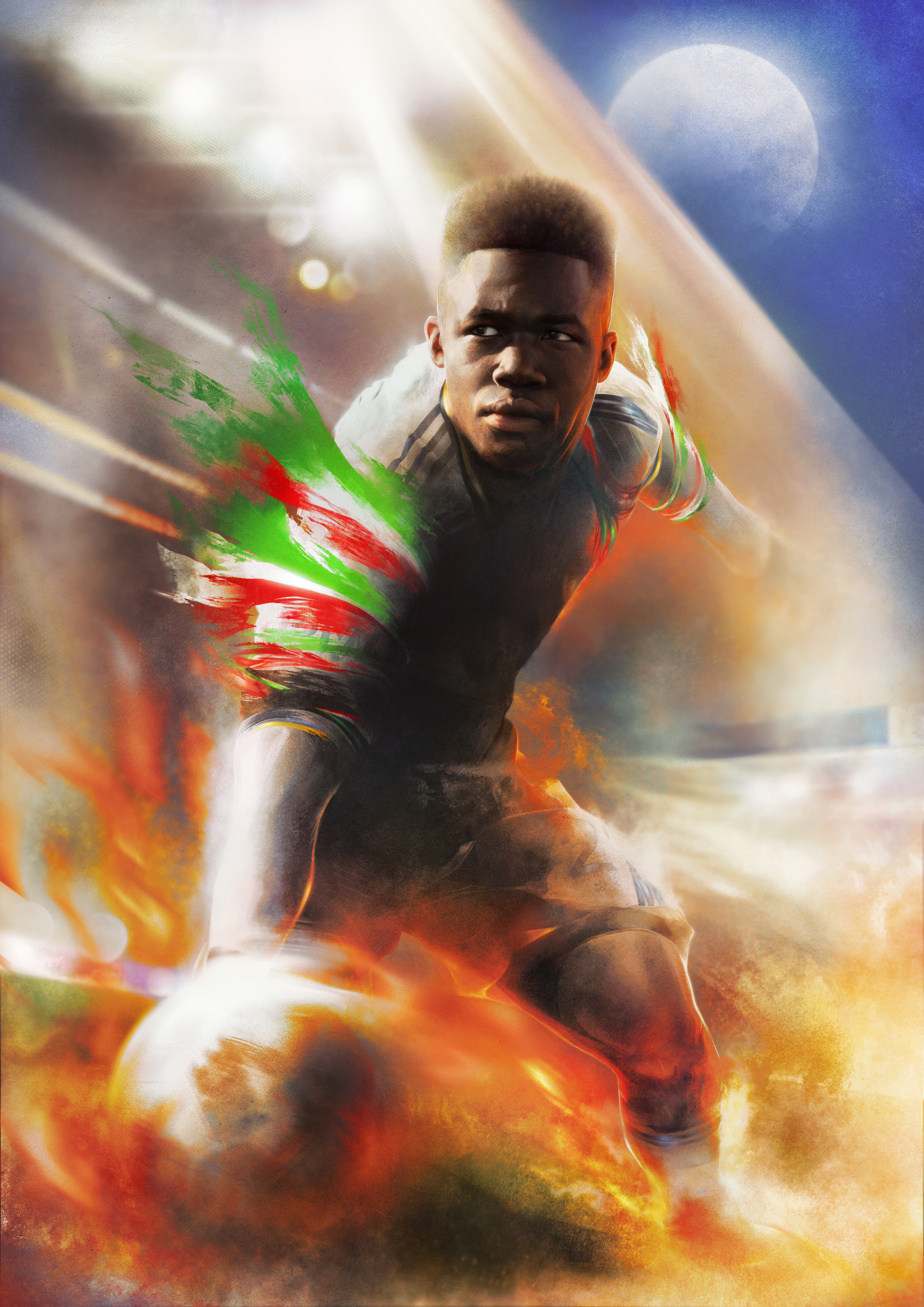 Wilfried Gnonto, Willy Gnonto, Leeds United — illustration by John Tregoning for The Square Ball